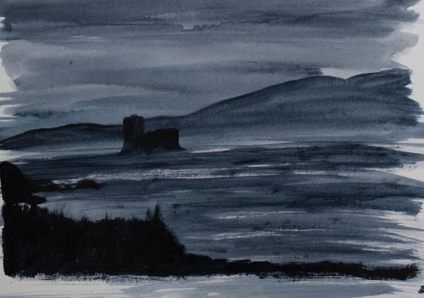 Kisimul Castle at night ~ Caisteal Chiosmuil air an oidche